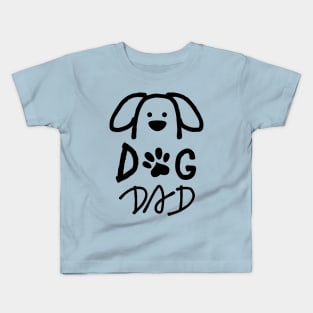 Dog Dad Woof Daddy Kids T-Shirt